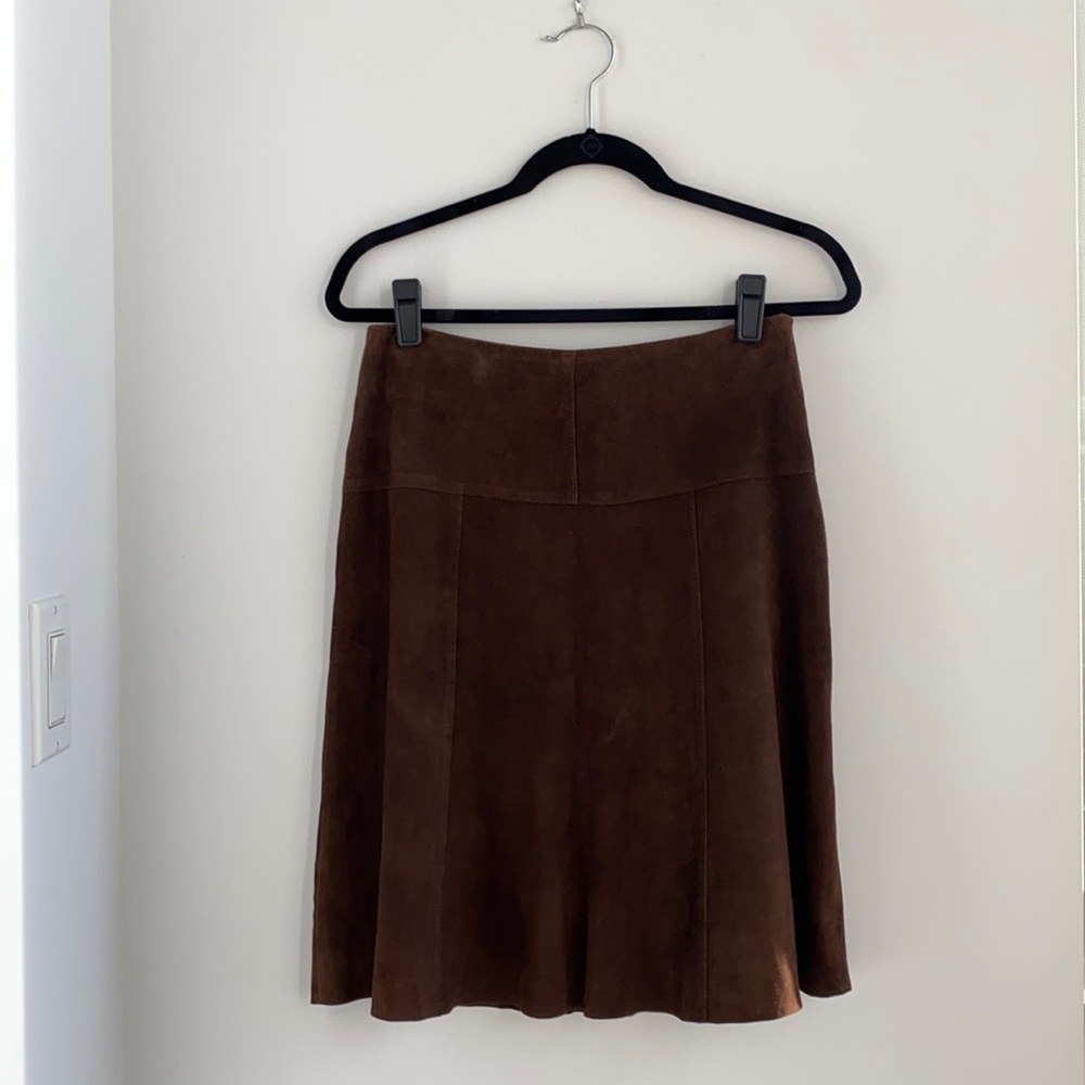 J.Crew A-line Suede 100% Leather Skirt